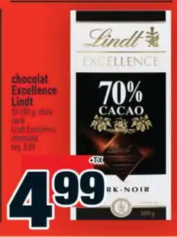 Super C chocolat Excellence Lindt | Lindt Excellence chocolate offer