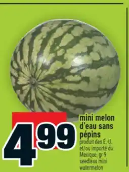 Super C MINI MELON D'EAU SANS PÉPINS | SEEDLESS MINI WATERMELON offer