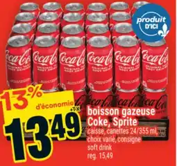 Super C boisson gazeuse Coke, Sprite | soft drink offer