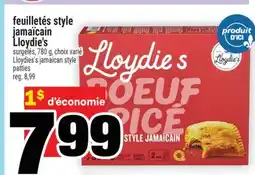 Super C feuilletés style jamaïcain Lloydie's | Lloydies's jamaican style patties offer
