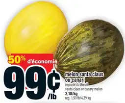 Super C melon santa claus ou canari | santa claus or canary melon offer