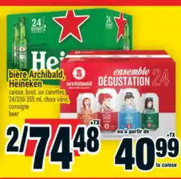 Super C bière Archibald, Heineken | beer offer