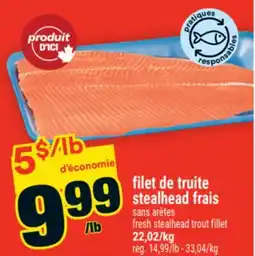 Super C filet de truite stealhead frais |fresh stealhead trout fillet offer