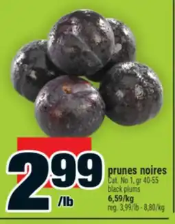 Super C prunes noires | black plums offer