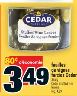 Super C feuilles de vignes farcies Cedar |Cedar stuffed vine leaves offer