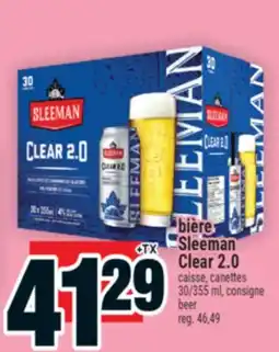 Super C bière Sleeman Clear 2.0 | beer offer