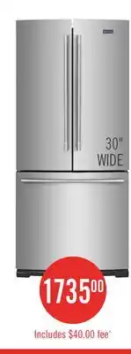 The Brick Maytag 30 19.6 Cu. Ft. French-Door Refrigerator - Fingerprint Resistant Stainless Steel - MFB2055FR offer