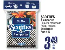 Jean Coutu SCOTTIES À emporter Facial tissues offer