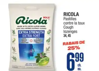 Jean Coutu RICOLA Cough lozenges offer