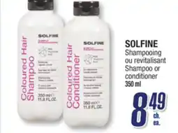 Jean Coutu SOLFINE Shampoo or conditioner offer