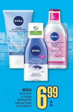 Jean Coutu NIVEA Selected facial care products offer