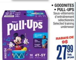 Jean Coutu GOODNITES, PULL-UPS Selected training underwear offer