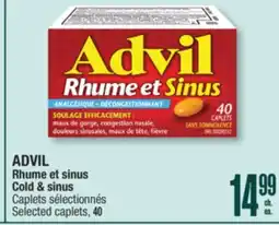 Jean Coutu ADVIL Cold & sinus Caplets offer