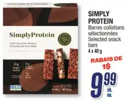 Jean Coutu SIMPLY PROTEIN Selected snack bars offer