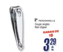 Jean Coutu PERSONNELLE Nail clipper offer