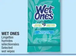 Jean Coutu WET ONES Selected wet wipes offer