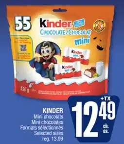 Jean Coutu KINDER Mini chocolates offer