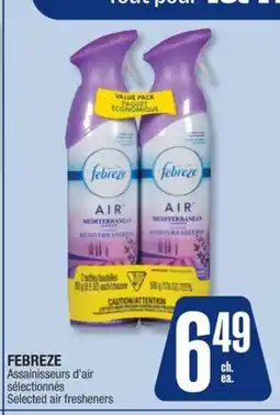 Jean Coutu FEBREZE Selected air fresheners offer
