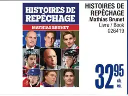 Jean Coutu HISTOIRES DE REPÊCHAGE Mathias Brunet Book offer