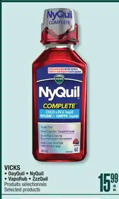 Jean Coutu VICKS DayQuil, NyQuil, VapoRub, ZzzQuil Selected products offer
