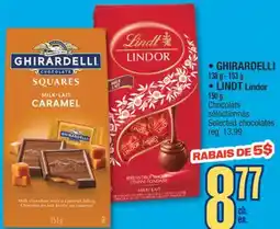 Jean Coutu GHIRARDELLI, LINDT Lindor Selected chocolates offer