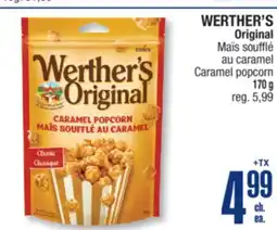 Jean Coutu WERTHER'S Original Caramel popcorn offer