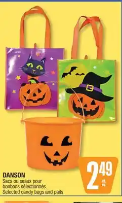 Jean Coutu DANSON Selected candy bags and pails offer