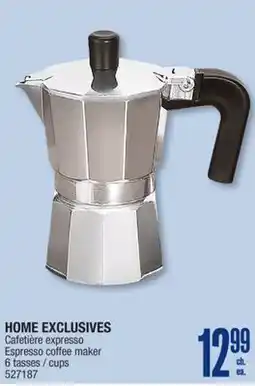 Jean Coutu HOME EXCLUSIVES Espresso coffee maker offer
