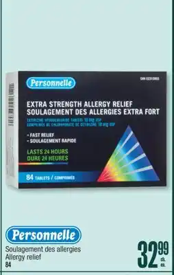 Jean Coutu PERSONNELLE Allergy relief offer
