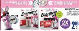 Jean Coutu ENERGIZER Max Alkaline batteries offer