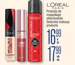 Jean Coutu L'ORÉAL PARIS Selected makeup products offer