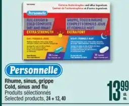 Jean Coutu PERSONNELLE Rhume, sinus, grippe Cold, sinus and flu Selected products offer