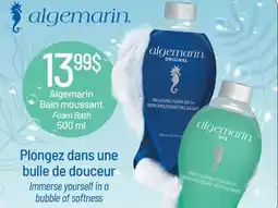 Jean Coutu Algemarin Bain moussant Foam Bath offer