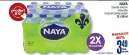 Jean Coutu NAYA Natural spring water offer