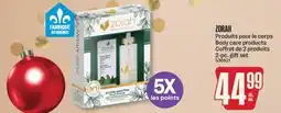 Jean Coutu ZORAH Body care products offer