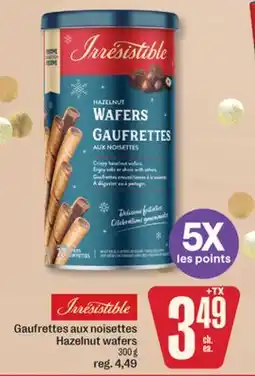 Jean Coutu Irresistible Hazelnut wafers offer