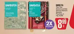 Jean Coutu DAVIDS TEA Various flavours Pouches offer