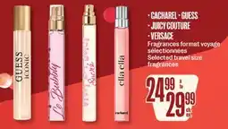 Jean Coutu CACHAREL, GUESS, JUICY COUTURE, VERSACE Selected travel size fragrances offer