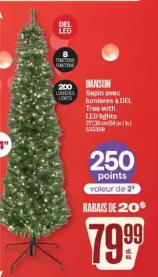 Jean Coutu DANSON Tree with LED lights offer