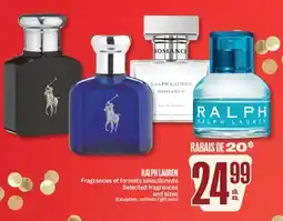Jean Coutu RALPH LAUREN Selected fragrances and sizes offer