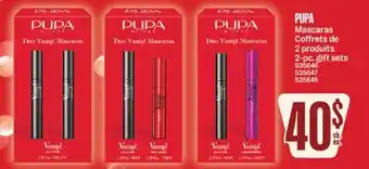 Jean Coutu PUPA Mascaras offer