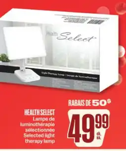 Jean Coutu HEALTH SELECT Selected light therapy lamp offer