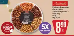 Jean Coutu Irresistible Variety of peanuts on a tray offer