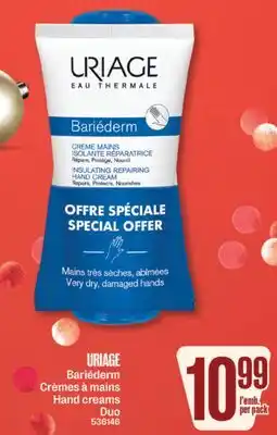 Jean Coutu URIAGE Hand creams Duo offer