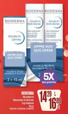 Jean Coutu BIODERMA Lip balms offer