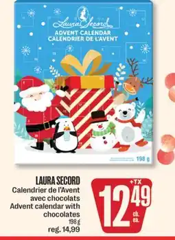 Jean Coutu LAURA SECORD Advent calendar with chocolates offer