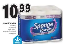 Familiprix SPONGE TOWELS, Ultra Pro, Paper towels, 6 double rolls offer