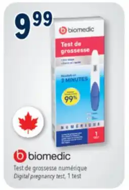 Familiprix BIOMEDIC, Digital pregnancy test, 1 test offer