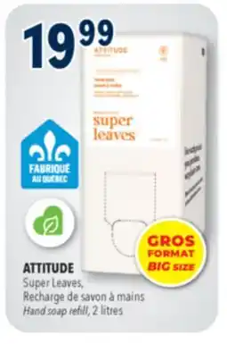 Familiprix ATTITUDE, Super Leaves, Hand soap refill, 2 litres offer