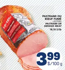 Marché Bonichoix LESTERS PASTRAMI OR SMOKED MEAT offer